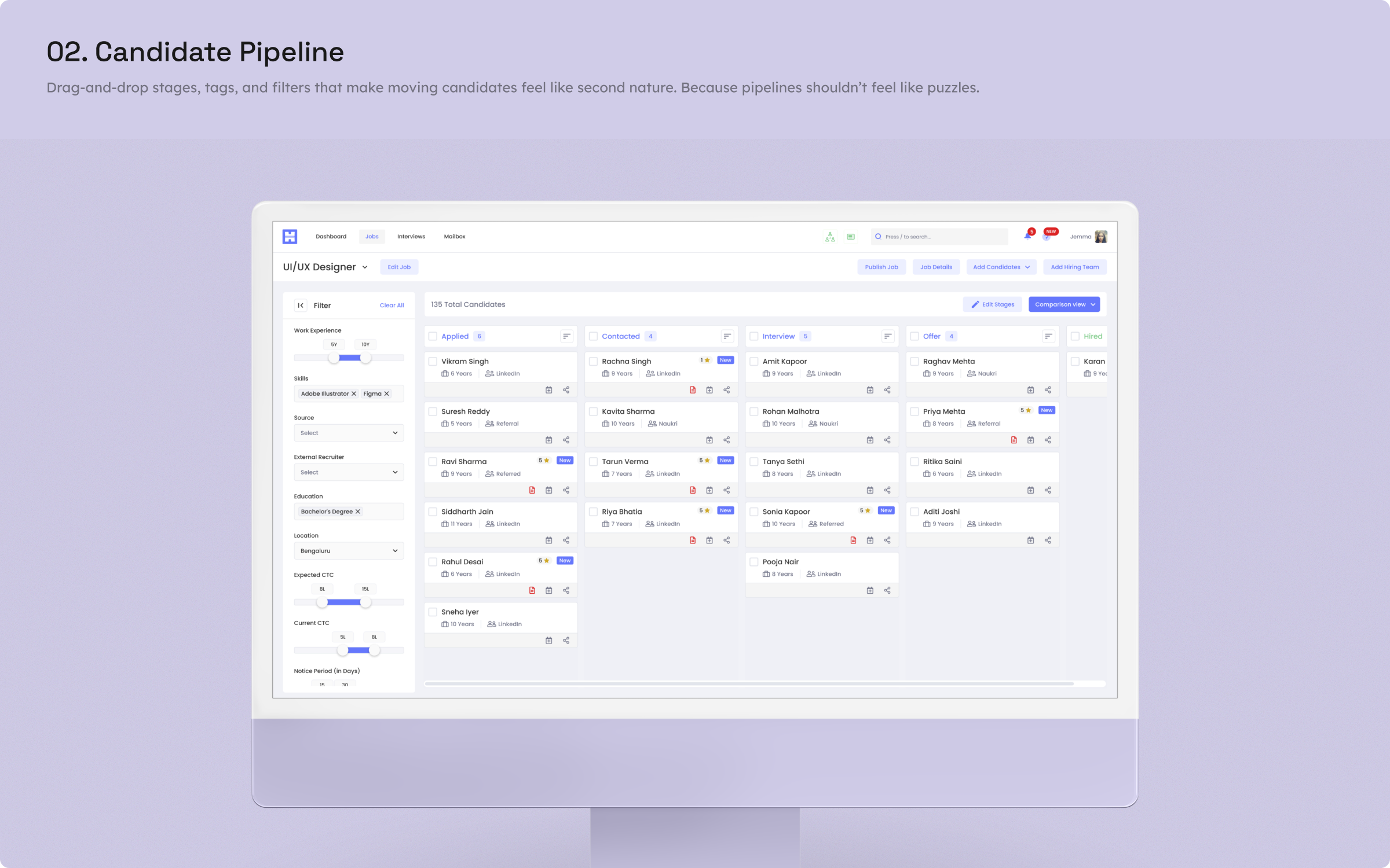 PyjamaHR job pipeline visualization